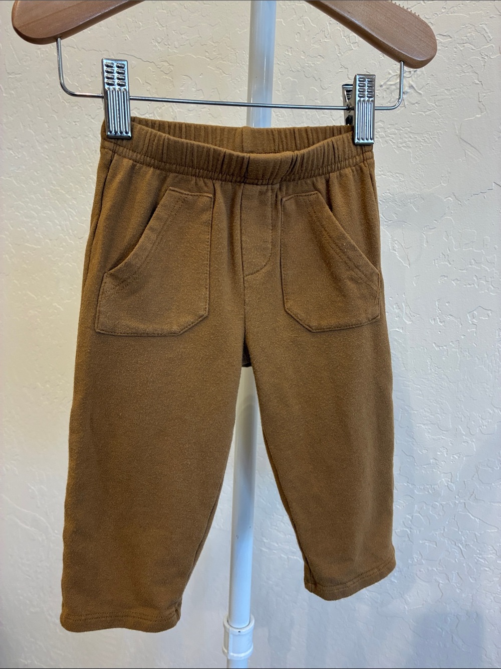 Baby’s sprouts Kids Brown Pull-On Fleece Pants with Front Pockets